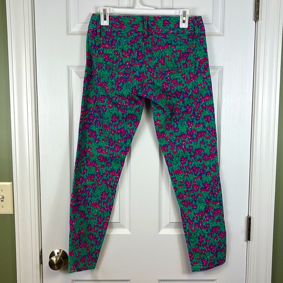 Lilly Pulitzer floral worth skinny mini jeans sz 2 - Picture 6 of 11